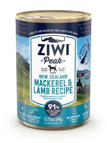 ZiwiPeak Mackerel & Lamb 390 gr. Dåsefoder